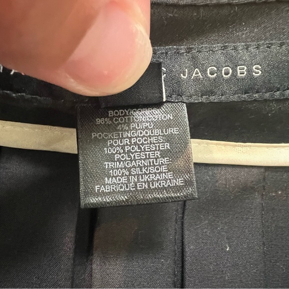 Marc By Marc Jacobs Black Pleated Back Detail Knee Length Skirt Women Size 0 - Picture 5 of 6